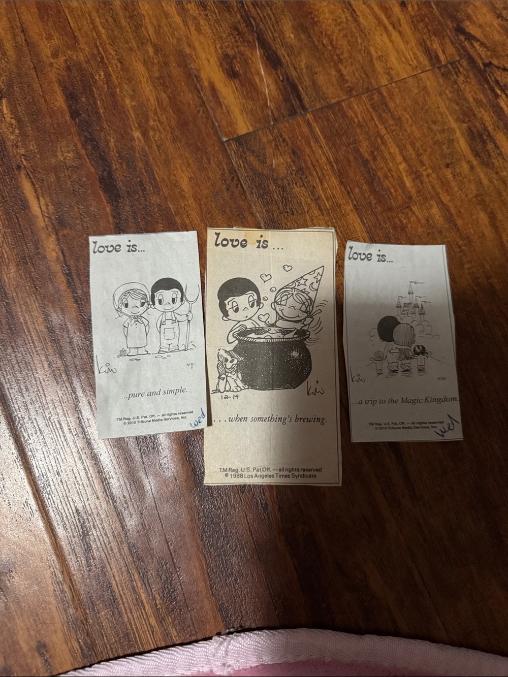 Love Is... Vintage Comic Strip set of 3!